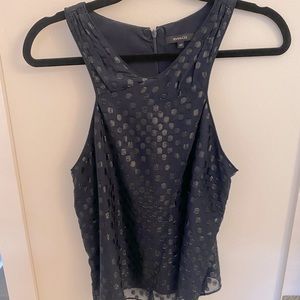 RW&Co Spotted Tank in Navy